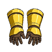 golden gauntlets