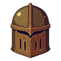 rusty helmet