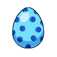 blue monster egg