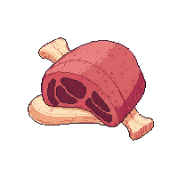 cooked meat on bone