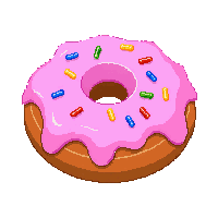donut pink frosting