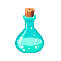 glowing turquoise jug midnight