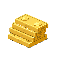 gold ingot stack midnight