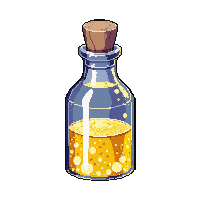 golden elixir bottle midnight
