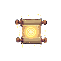 magic scroll glowing midnight