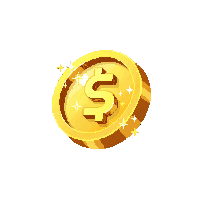 single gold coin midnight