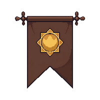 brown banner