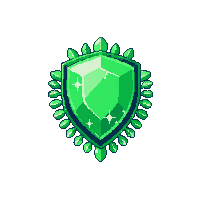 emerald brooch