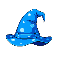 wizard hat blue