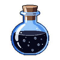 black cursed flask