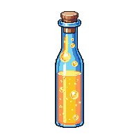 bubbling acid bottle