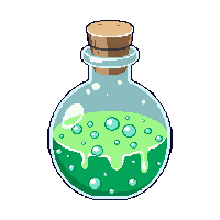 bubbling acid flask