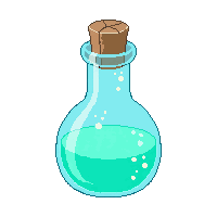 glowing turquoise jug
