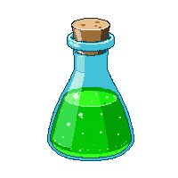 green poison bottle