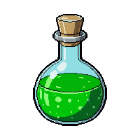 green poison flask