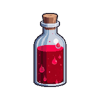 red health bottle