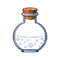 white holy flask