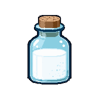 white holy vial