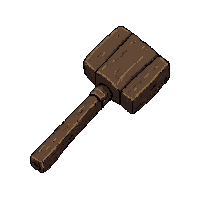 wooden hammer