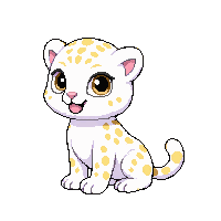 snow leopard baby