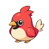 cardinal chibi