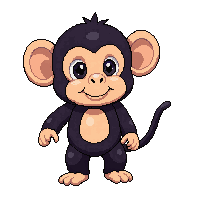 chimpanzee chibi