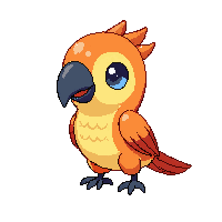 macaw chibi