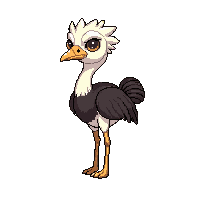 ostrich chibi