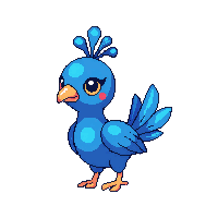 peacock chibi