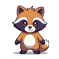 raccoon chibi