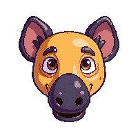 aardvark face icon