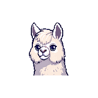 alpaca face icon