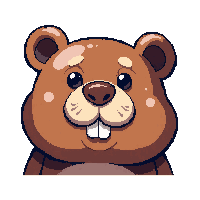 beaver face icon