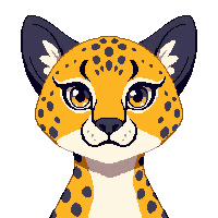 cheetah face icon