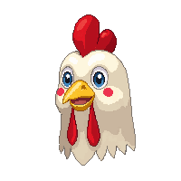 chicken face icon