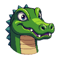 crocodile face icon