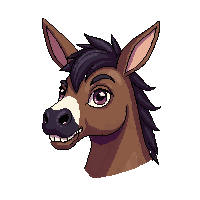 donkey face icon
