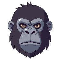 gorilla face icon