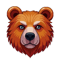 grizzly bear face icon