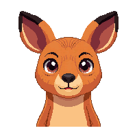 kangaroo face icon