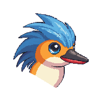 kingfisher face icon