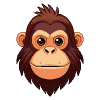 orangutan face icon