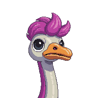 ostrich face icon