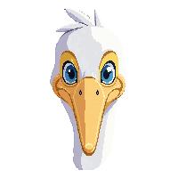 pelican face icon
