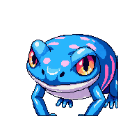 poison dart frog face icon