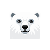 polar bear face icon