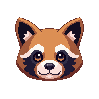 raccoon face icon