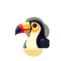 toucan face icon