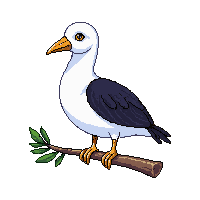 albatross perched
