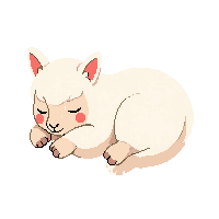 alpaca sleeping